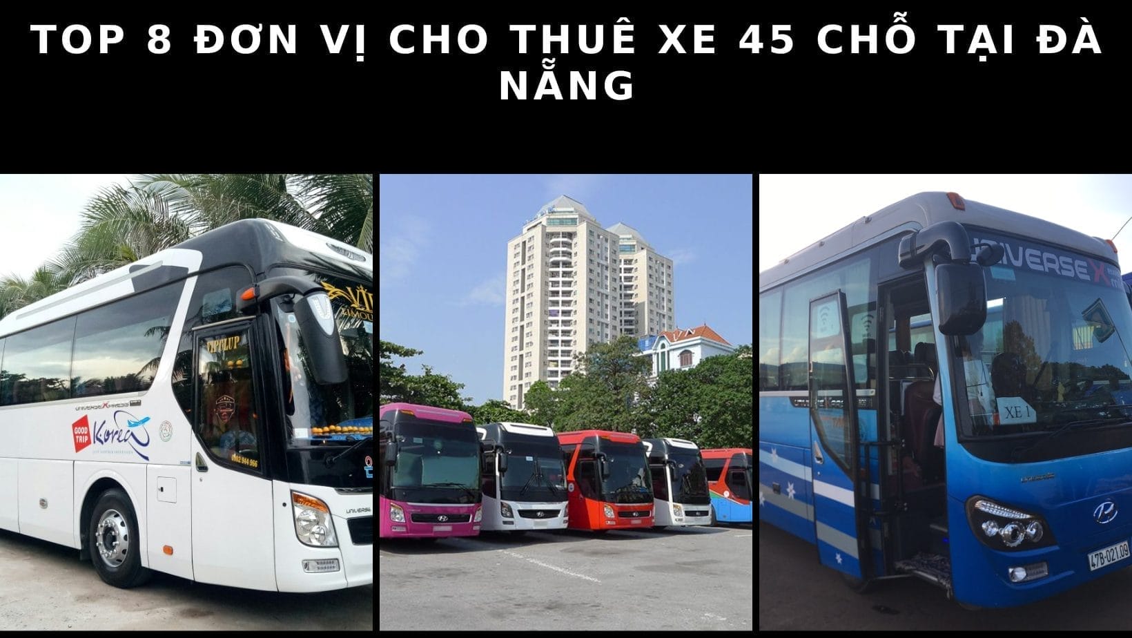 Top 8 đơn vị cho thuê xe 45 chỗ tại Đà Nẵng tốt nhất hiện nay