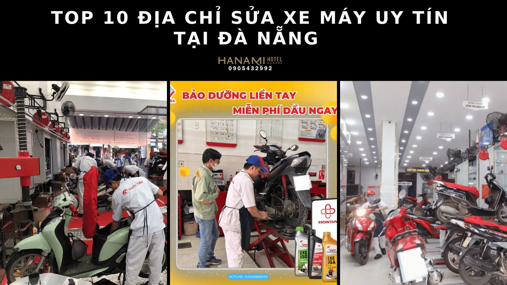 Top 10 địa chỉ sửa xe máy uy tín Đà Nẵng