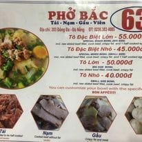 Đánh giá Phở Bắc 63 – 203 Đống Đa, Thạch Thang, Hải Châu, Đà Nẵng