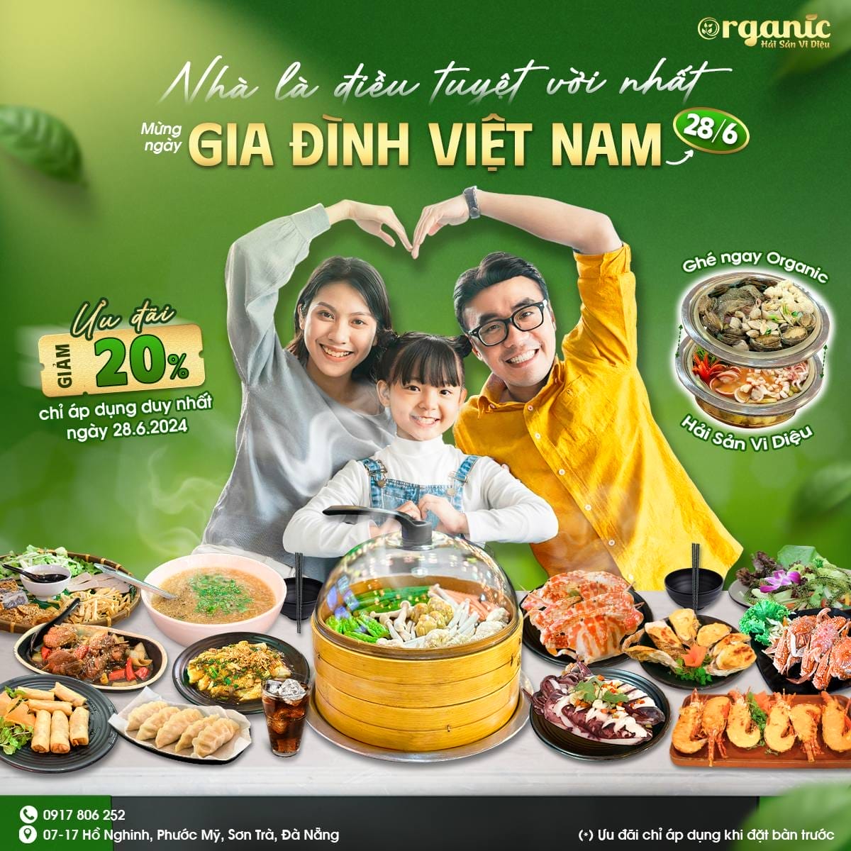 Đánh giá Organic Restaurant 07-09 Hồ Nghinh – Sơn Trà – Thành Phố Đà Nẵng