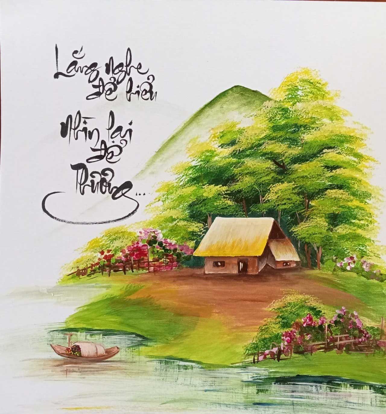 Tranh thư pháp Đà Nẵng