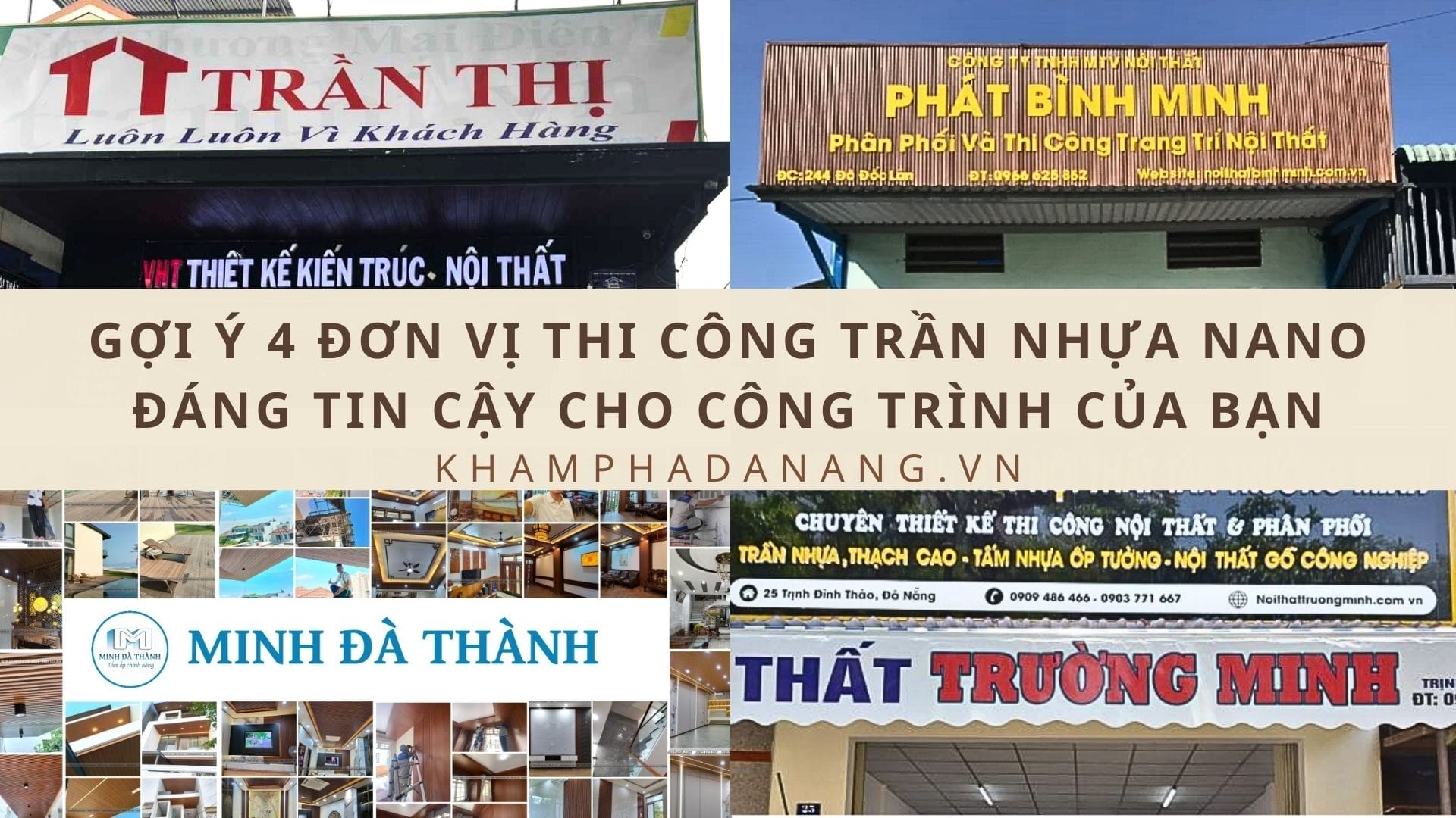 Gợi ý 4 đơn vị thi công trần nhựa Nano đáng tin cậy cho công trình của bạn